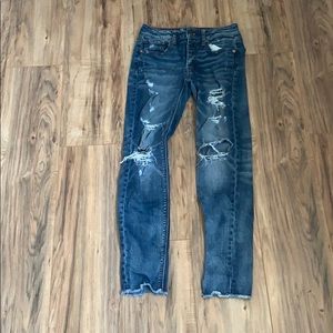 American Eagle “Tomgirl” ripped jeans